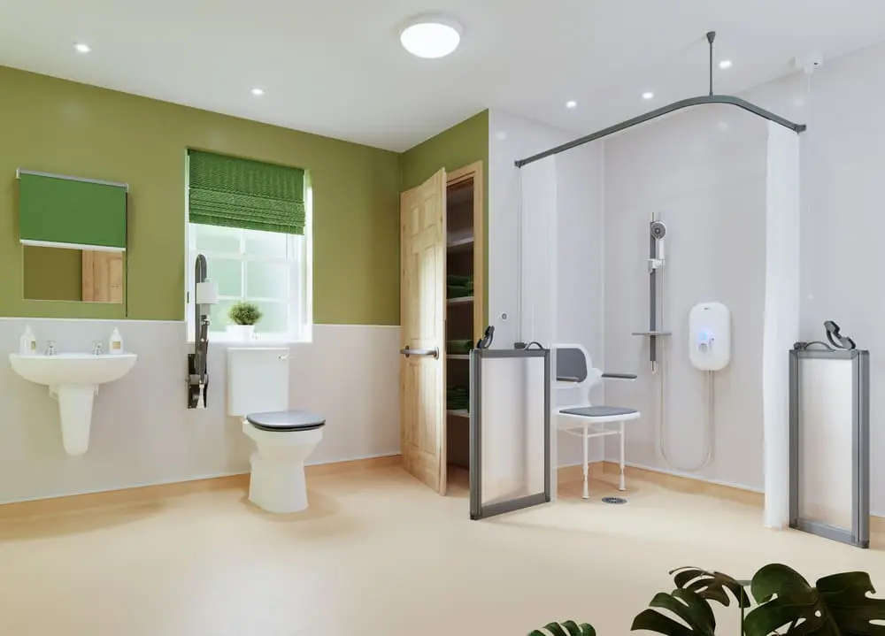 Large accessible wet room