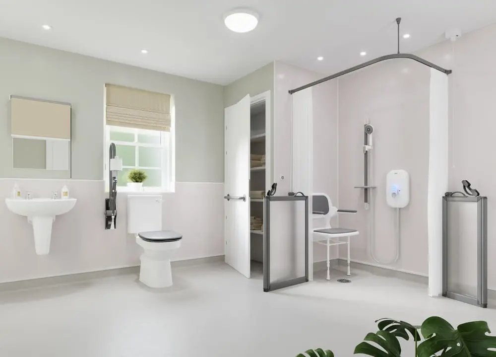 Large accessible wet room