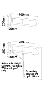 Hinged Arm Support Diagram