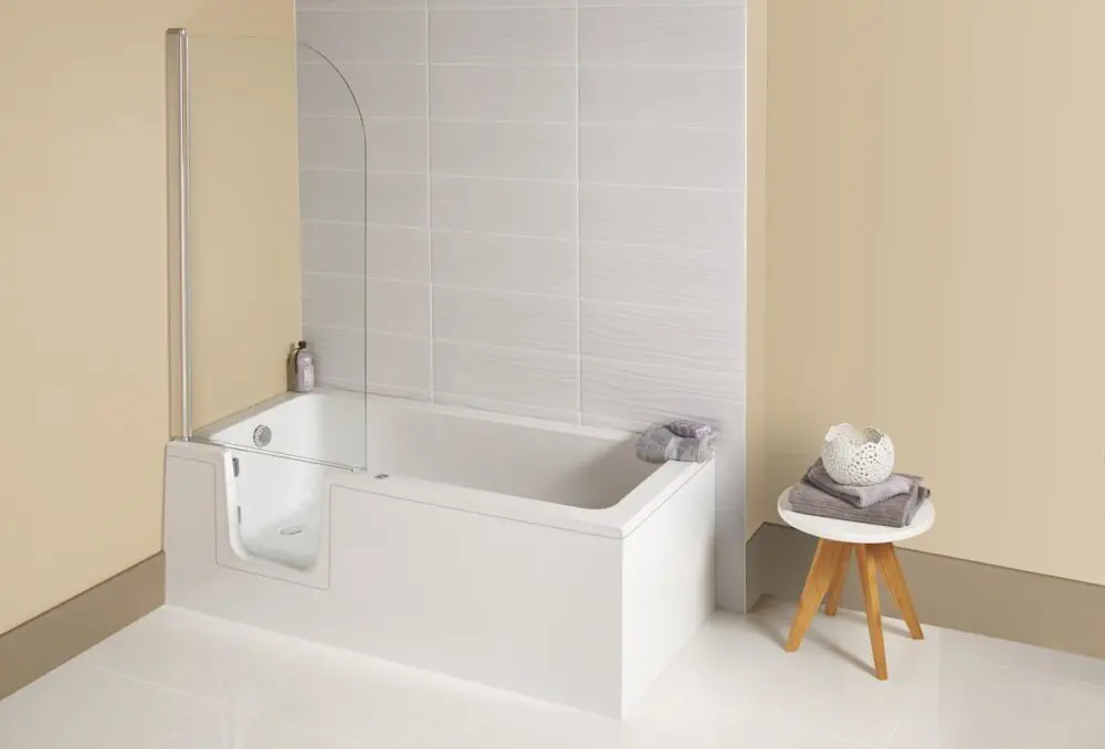 Lenis walk in bath in stylish accessible bathroom