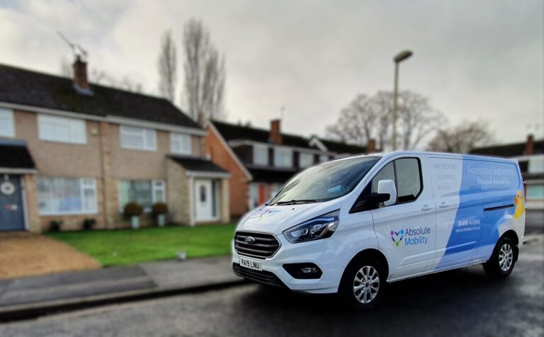Absolute Mobility van attending a free home assessment for a customer