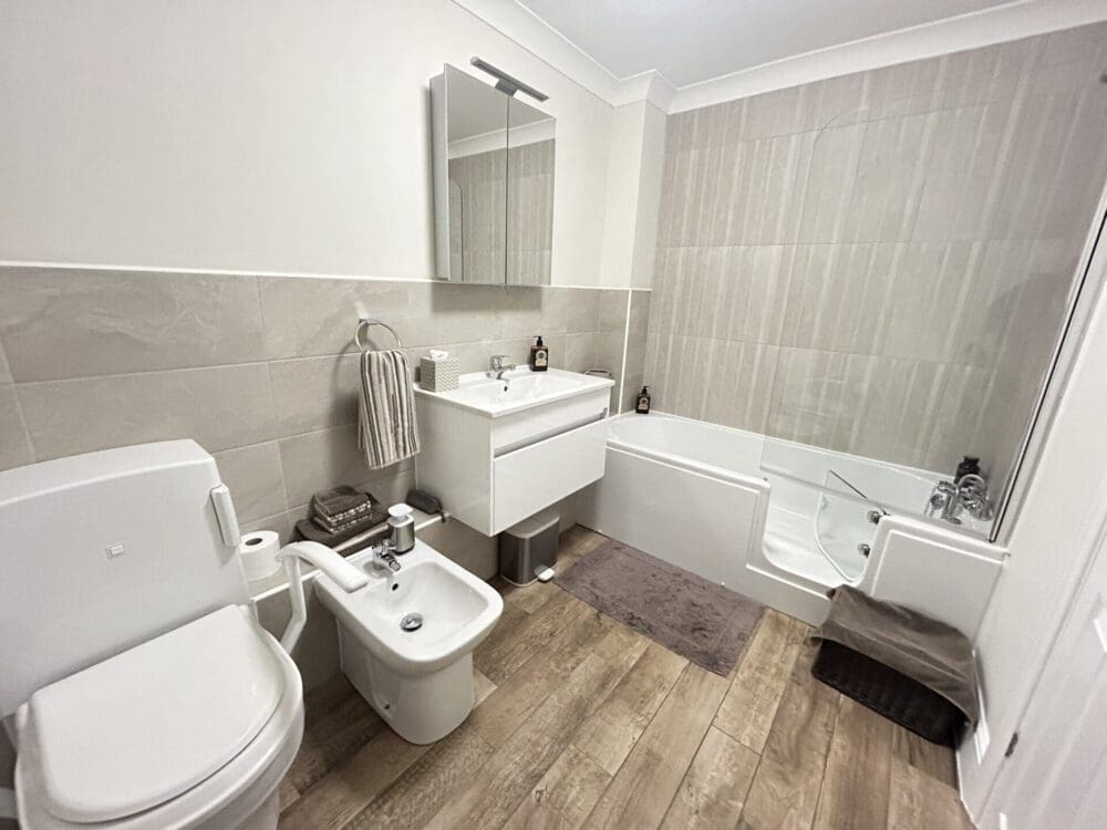 image of bathroom showing some of our 16 accessible bathroom ideas for 2024