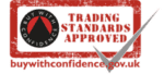 Trading Standards Approved Logo, with Buy With Confidence UK URL