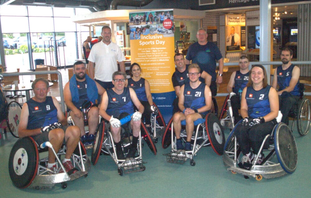 Berkshire Banshee Wheelchair Rugby Team With Official Sponsor