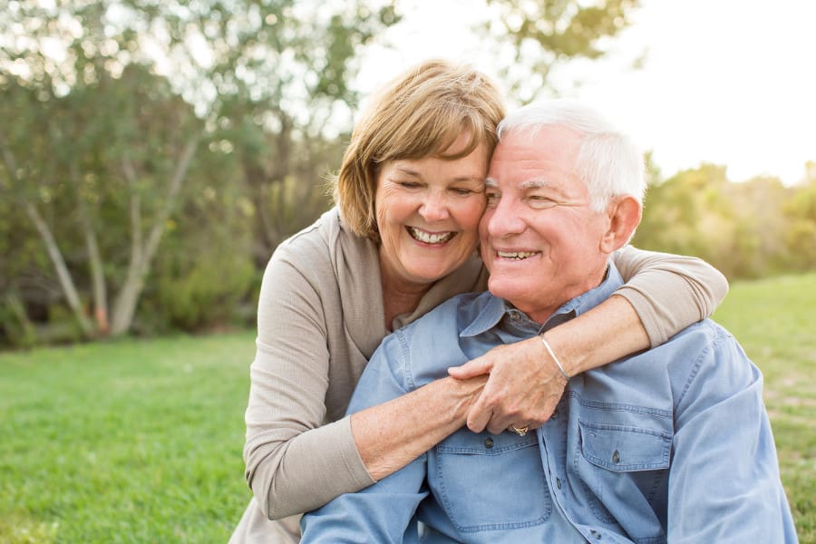 happy elderly couple