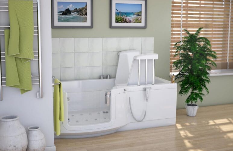 Indiana bath tub with lift