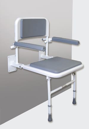 Deluxe Padded Shower Seat, Back & Armrests