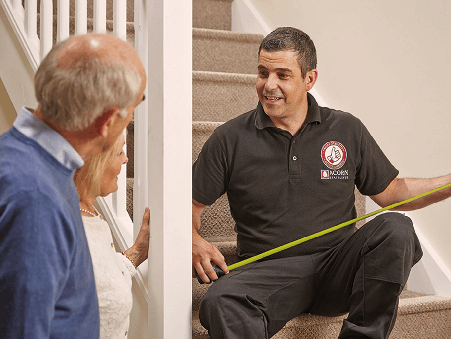 Stair Lift Fitter Measuring