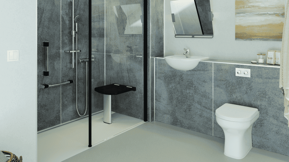 Accessible Level Access Showers - Absolute Mobility