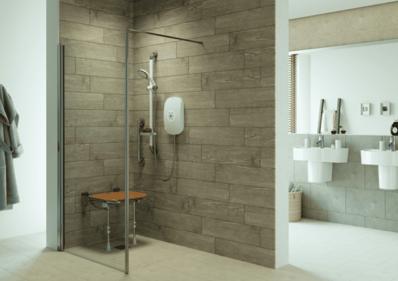 Shower Screen in large open plan shower